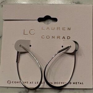 LC Lauren Conrad  Silver Teardrop Earrings